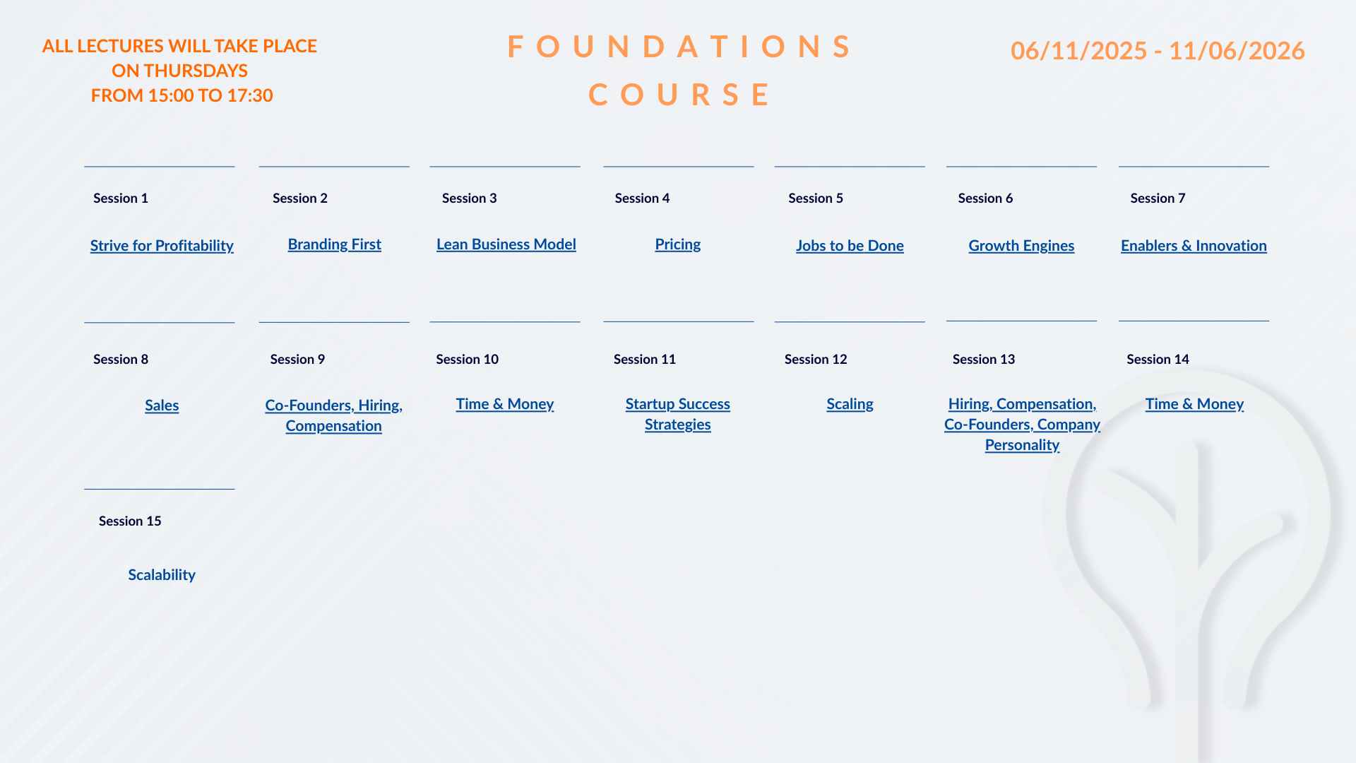 foundations course